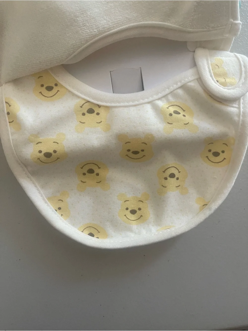 Disney Winnie the Pooh Cream and White Baby Bibs - 3 Pack